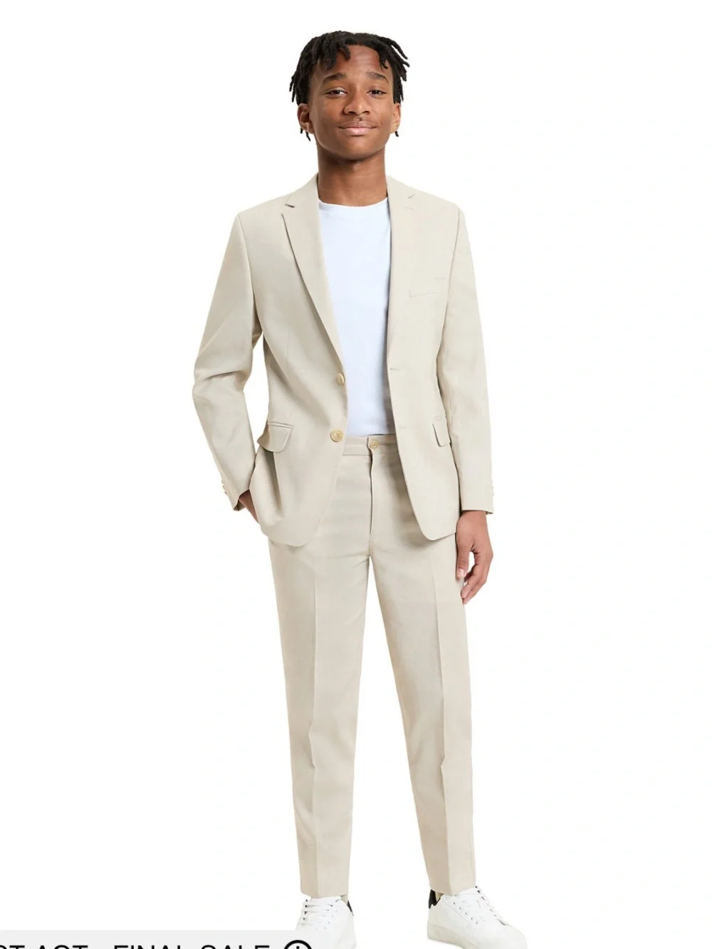 Michael Kors Men's Cream Two-Piece Suit